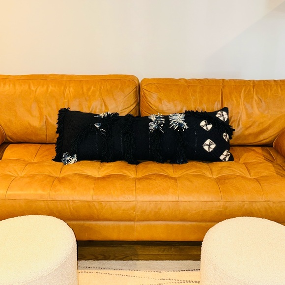 Anthropologie Fringed Sierra Pillow 14" x 40" - Picture 4 of 7